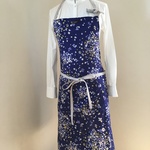 花柄エプロン ダブルガーゼ
