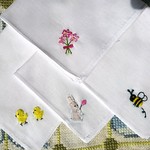 再販！子供用ハンカチ 手刺繍 ②