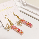 ドライフラワーピアス
