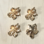 GOLD FLOWER CHARM PARTS