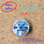 【金魚すくい】ナツノオモイデ迷子札★ネームタグ