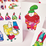 FLOWER PEOPLE CARD!〜自慢気にお花になりきる人たち〜【2つ折りタイプ】