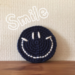 😋送料込み😋Ｓ様専用ページ🌴ニコちゃんバッジ✨コットンネイビー😋