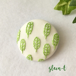 北欧柄🍀刺繍ブローチ   ヘアゴム