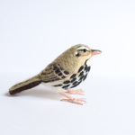 【mikarinnanan様オーダー品】羊毛フェルトのほっこり野鳥オブジェ【ビンズイ】