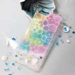 【r09k16様オーダー】光る 春色 パステルカラー 海柄 海辺のiPhone 7/8Plus ケース