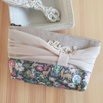 【SALE】リボンポーチ＊ブラウン