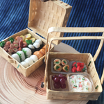 竹バスケット おにぎりピクニック弁当