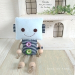 【再販4】赤ちゃんおもちゃ☆ロボット(ネイビーボーダー)