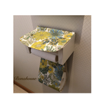 トイレットペーパーホルダーカバー「花 黄色系」