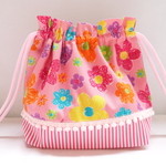 お花 to なにげにネコ  お弁当袋 