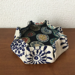 八角形の小物入れ☆アイデアオクタゴン＜陶器柄ポーリッシュポタリー＞