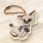 シャム猫アクリルキーホルダー