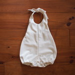 【asakana1006様ご専用】オフホワイトスウェットのなすびワンピース