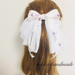 お嬢様シフォンリボン♡ホワイト