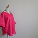 リネンブラウス　サイズL