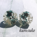 ドライフラワーピアス☆