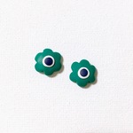 新色 北欧お花ピアス*イヤリング＊green