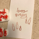 Happy Birthday はんこ★送料無料