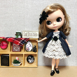 ブライス　リカちゃん　フリルワンピース　 デニム