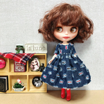 ブライス　リカちゃん　ワンピース　 デニム