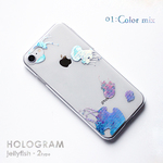 iPhone ケース 008 クラゲ ホログラムver スマホケース