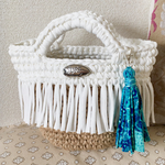 麻紐×ズパゲッティ フリンジバッグ