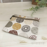 北欧風柄  ポケットティッシュカバー付きポーチ