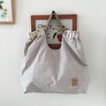 くったりと軽いバッグ◆ナチュラルな綿麻