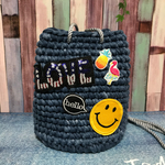 送料無料♫可愛いスマイル巾着☆