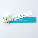 ［ name plate ］席札 for wedding “Peacock blue” 10枚