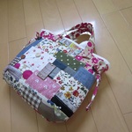 パッチワークな小さめトートバッグ