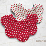 【SALE】再販10♡もくもくスタイ♡いちご×ドットデニム