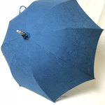 【藍染】日傘 寒竹長柄 花柄 綿100% 8本骨♪限定♪真紺