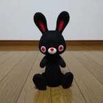 うさぎのぬいぐるみ(ブラック)