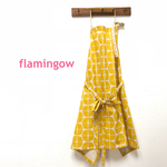 大人用エプロン 〜シンプルアサガオ キイロ〜