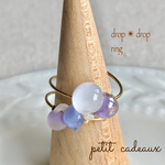 綺麗な淡色✨drop ring