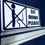  SIT  DOWN PLEASE ステッカー
