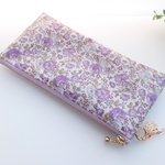 ★LIBERTY　Felicite　フェリシテ　ライトピンク　ビニコのクリアポケットポーチ　★通帳ポーチ、ペンケースに♪