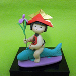 かわいい五月人形　金太郎(コイ・アヤメ)