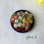 マーガレット🌸刺繍ブローチ   ヘアゴム