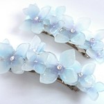 【再販】淡色紫陽花バレッタ