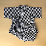 【32ichigo様ご注文品】甚平60＆スタイ（市松）