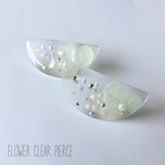 halfmoon clear pierce -blue-