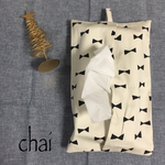 ◇再販◇シンプルなリボンのティッシュボックスカバー◇