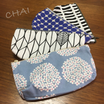 ◇数量限定◇サークルフラワーのファスナーポーチ