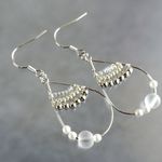 雨つぶシルバードロップ・ピアス