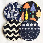 ＊  送料無料  北欧の森の夜 コースター  4枚set  ＊