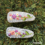 お花の刺繍ヘアピンセット✴︎76