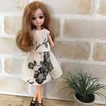リカちゃん服 花柄セットアップ
